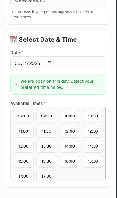 Real-Time Availability